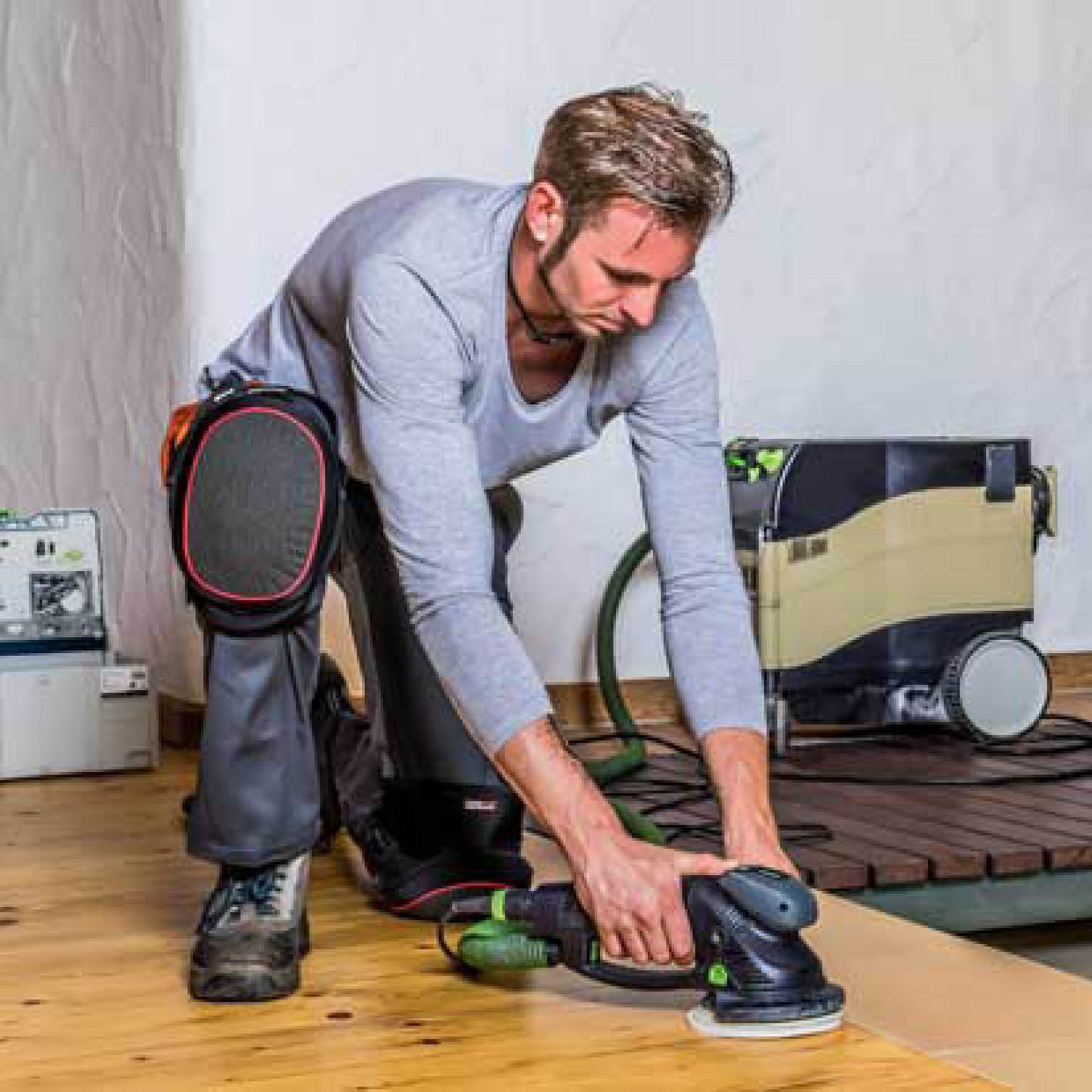 KNEETEK Knieschoner SAFETEK® Cordura® | für empfindliche Untergründe | rutschfähige Knieschützer für optimale Entlastung beim Arbeiten auf Knien | Kniepolster geeignet für Parkettleger, Raumausstatter, Dekorateure