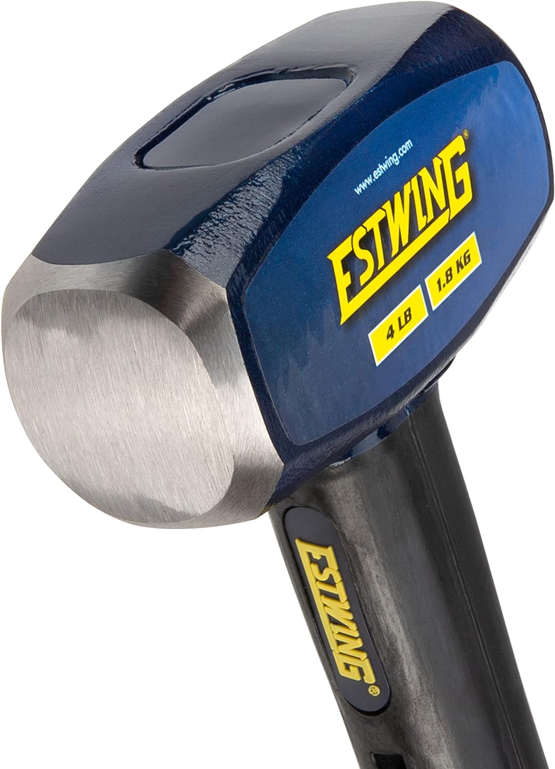 Estwing Fäustel 1,8 kg für Abriss/Pfahl, 50 55 HRC, verriegelter Kopf, 30,5 cm, unzerstörbarer Griff mit vulkanisierter Gummi-Überlage, verstärktes Schlüsselbandloch