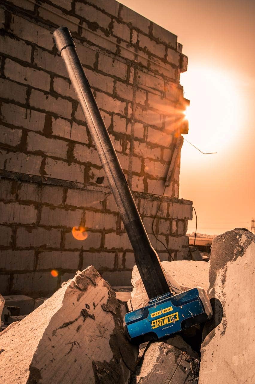 Estwing 9,0 kg Vorschlaghammer für Abbrucharbeiten, 50-55 HRC, verriegelter Stahlkopf, 91cm langer unverwüstlicher Griff mit vulkanisierter Gummiauflage, verstärktes Lanyard-Loch