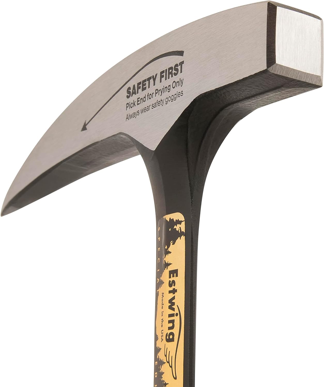 Estwing Steinpickel | Pickhammer mit Ledergriff | Special Edition | E30SE | 615g,Kopfgewicht 17x19mm, glatte Bahn | Ideal für Geologen | Länge 320mm