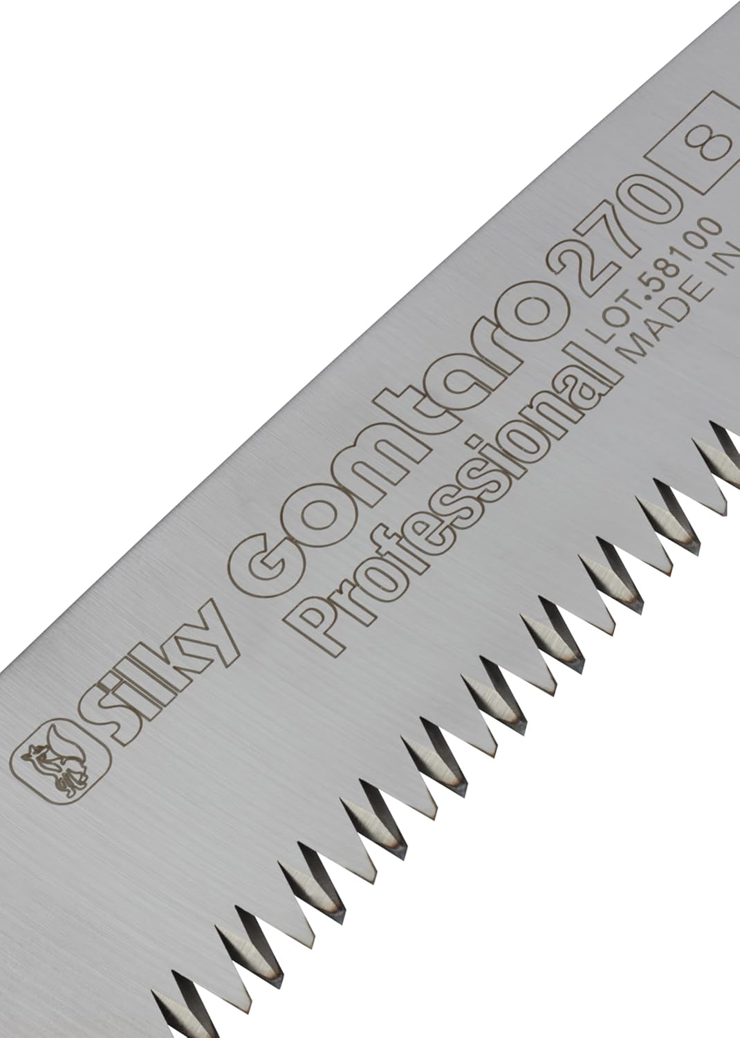 Silky Ersatzblatt für Gomtaro 270 mm – grobe Mirai-Me Verzahnung (8 ZpZ) | gerades Zugsägeblatt für Ast- und Baumsägen | schnelle, saubere Schnitte in frischem Holz, Hartchrombeschichtung gegen Korrosion und Harz