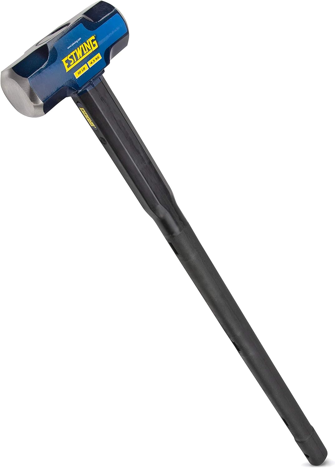 Estwing 4,5 kg Vorschlaghammer für Abbrucharbeiten, 50-55 HRC, verriegelter Stahlkopf, 91cm langer unverwüstlicher Griff mit vulkanisierter Gummiauflage, verstärktes Lanyard-Loch