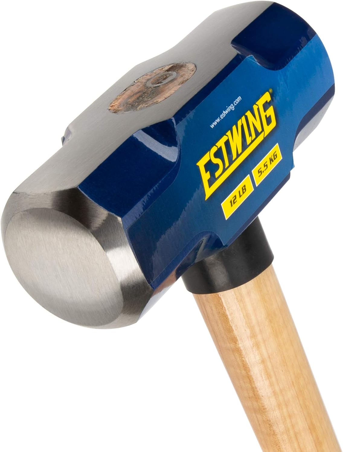 Estwing 5,4 kg harter Vorschlaghammer für Abbruch-/Pfahlfahren, 5055 HRC, 91,4 cm Hickory-Griff, ergonomischer Griff, langlebige Konstruktion