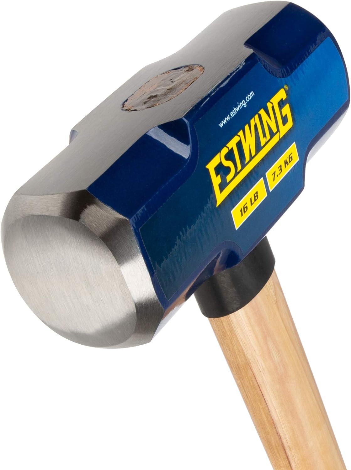 Estwing 7,3 kg harter Vorschlaghammer für Abbruch-/Pfahlfahren, 5055 HRC, 91,4 cm Hickory-Griff, ergonomischer Griff, langlebige Konstruktion