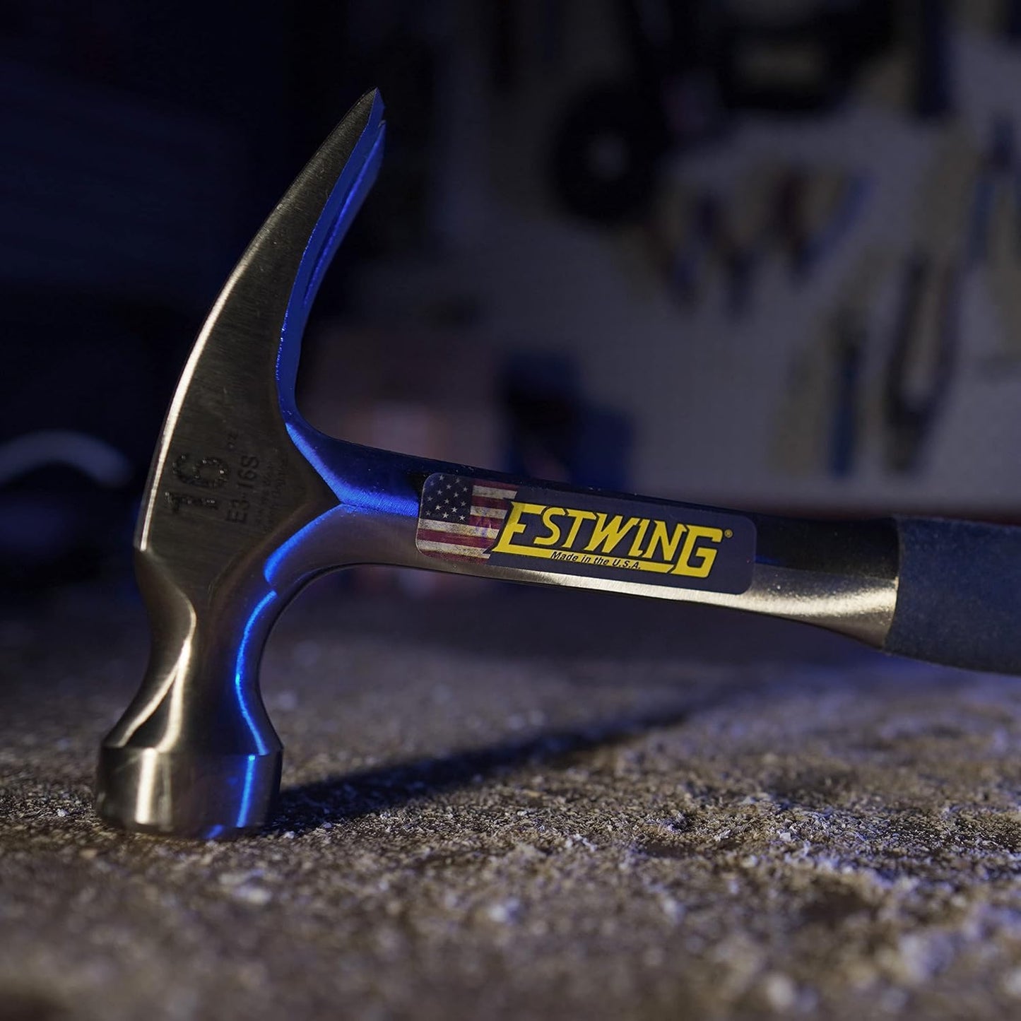 ESTWING Klauenhammer mit Vinylgriff, gerade, Ø25mm 450g, glatte Bahn