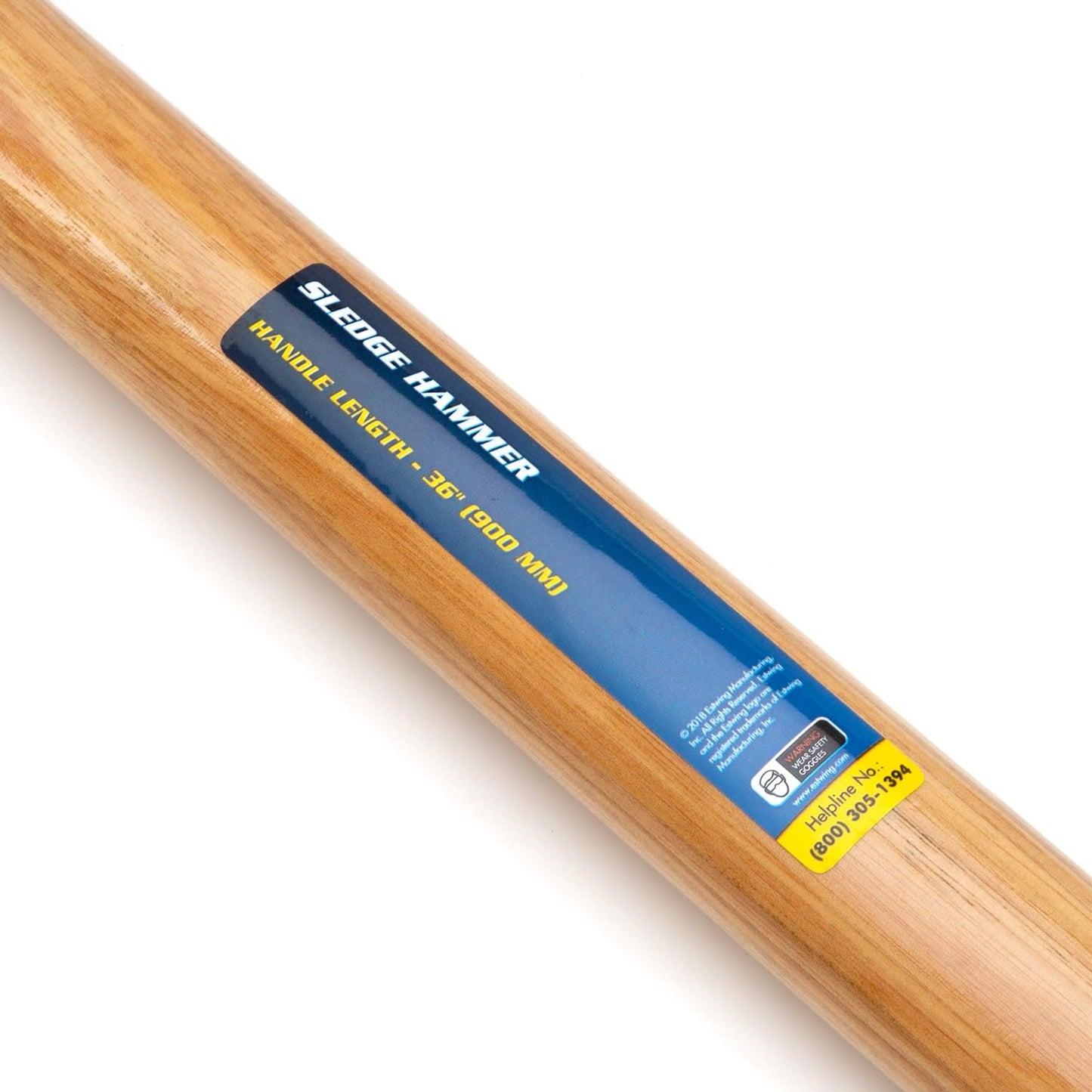 Estwing 5,4 kg harter Vorschlaghammer für Abbruch-/Pfahlfahren, 5055 HRC, 91,4 cm Hickory-Griff, ergonomischer Griff, langlebige Konstruktion