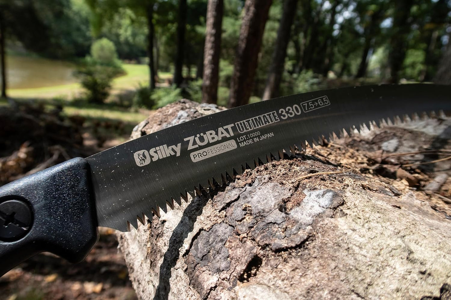 Silky Handsäge Zübat Ultimate Professional 330mm 7,5-6,5 Zähne/30mm gebogen | neuer Gokai-Me-Verzahnung | Abmessungen: 510 x 130 x 45 mm |
