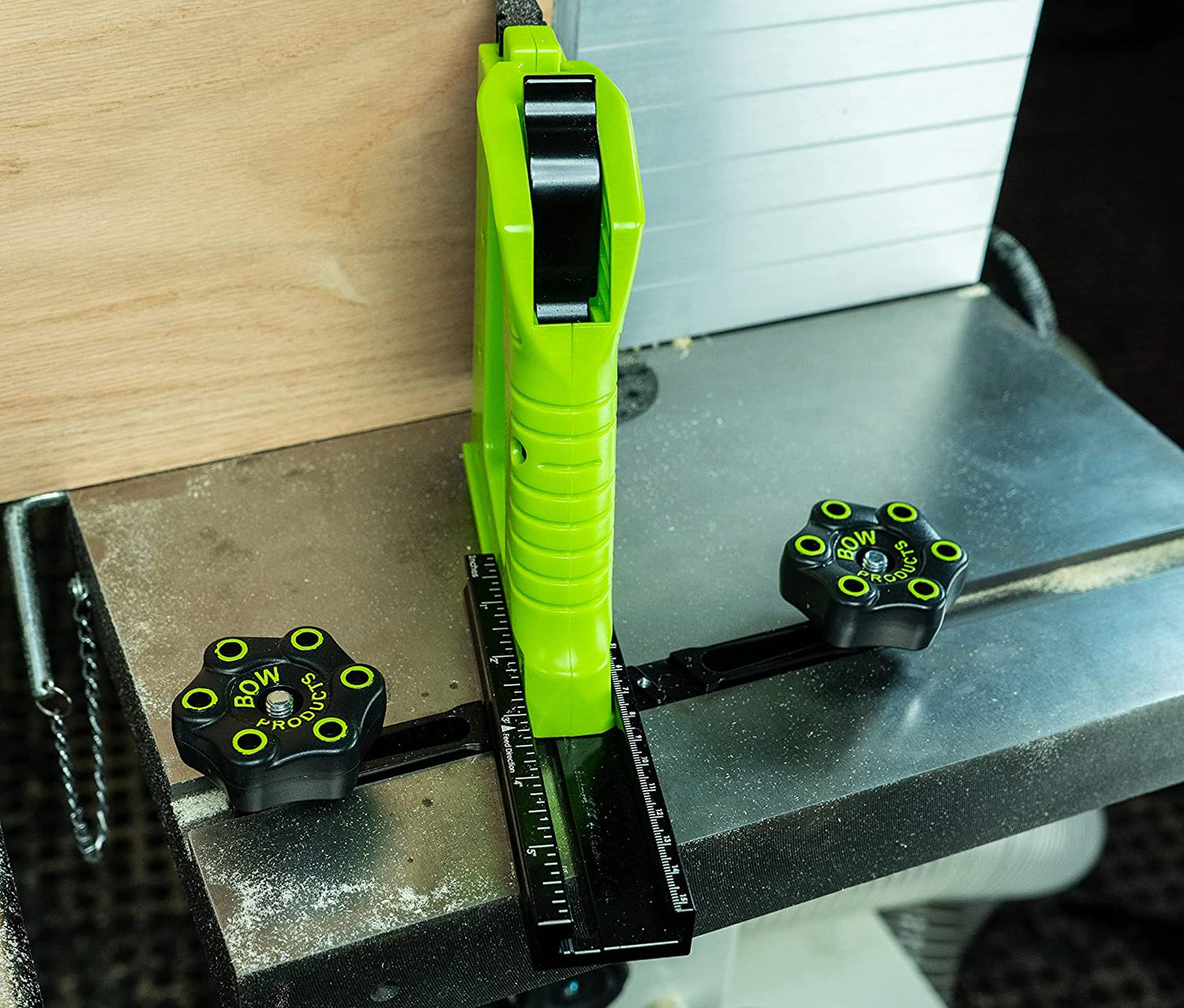 BOW Products Ankerstange für GuidePRO GP10 Verlängert die Verwendung auf einen Tisch oder eine Fräsensäge Links-/Rechtshänder-Zuführwinkel GuidePRO Featherboard separat erhältlich
