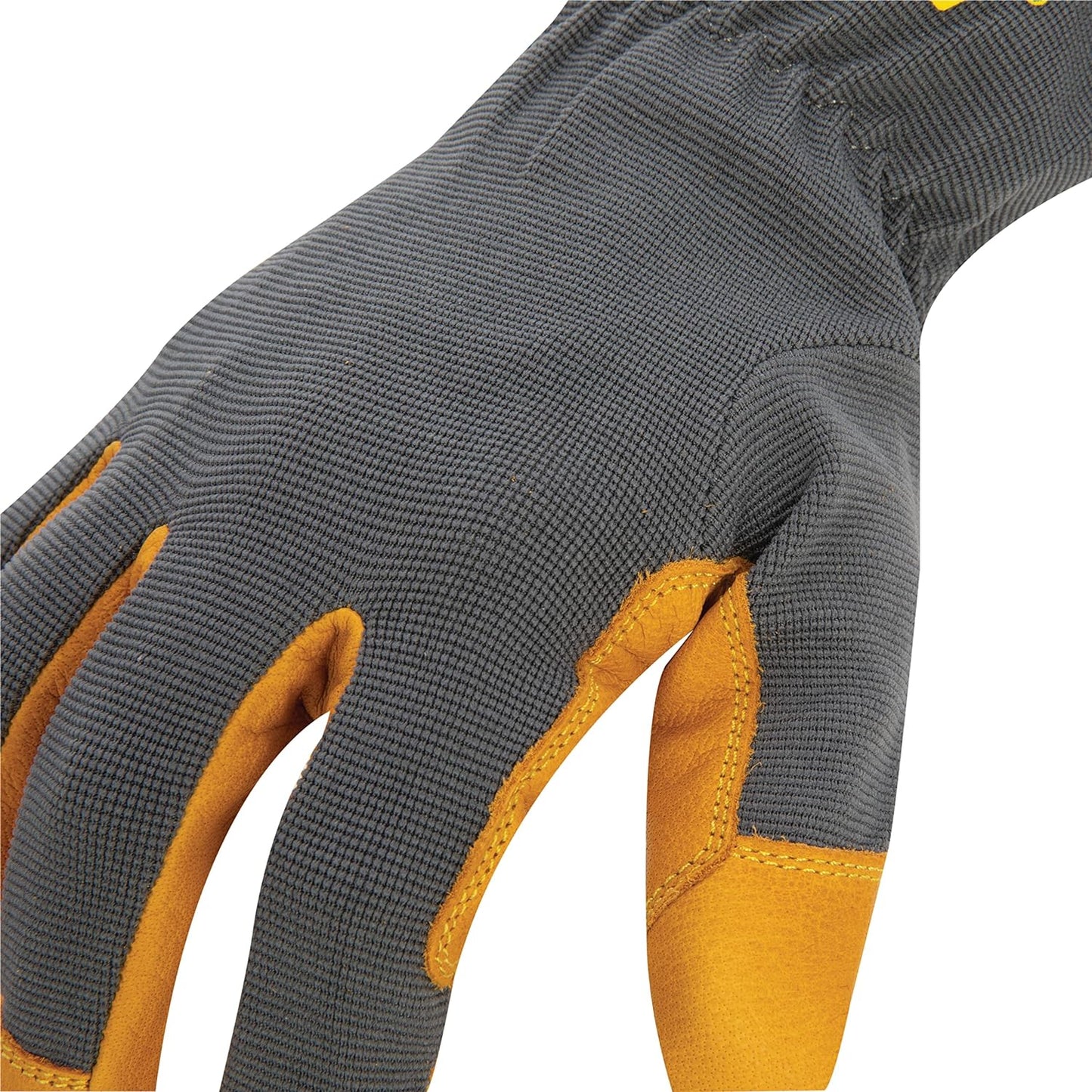 Estwing Büffelleder Arbeitshandschuh mit Lederhandfläche und elastischer, genähter Stulpe, M-Large