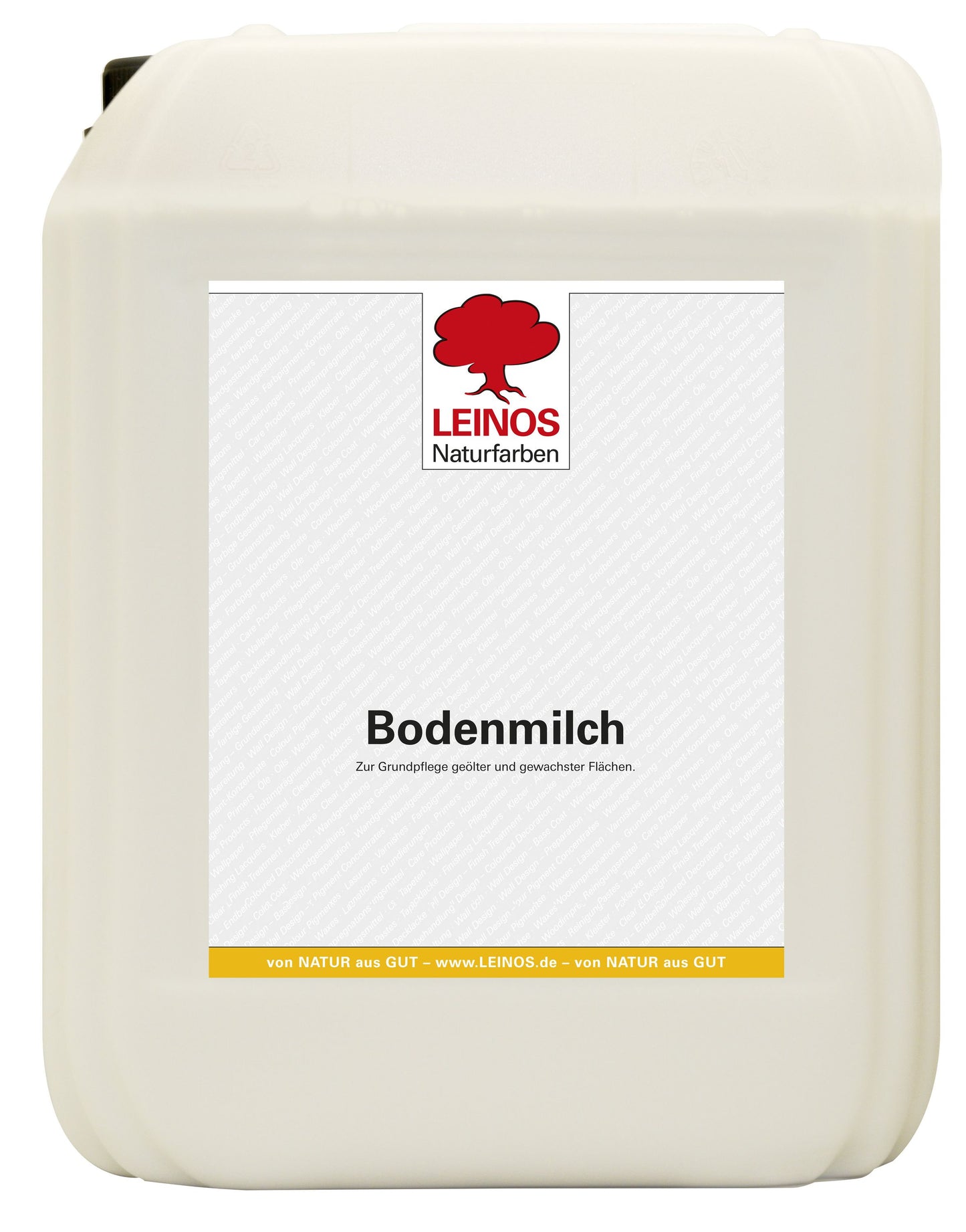 LEINOS 920 Bodenmilch 10 Liter | Pflegemittel für geölte, gewachste und lackierte Fußböden | Holz, Kork und Linoleum | ergibt seidenglänzende Oberfläche