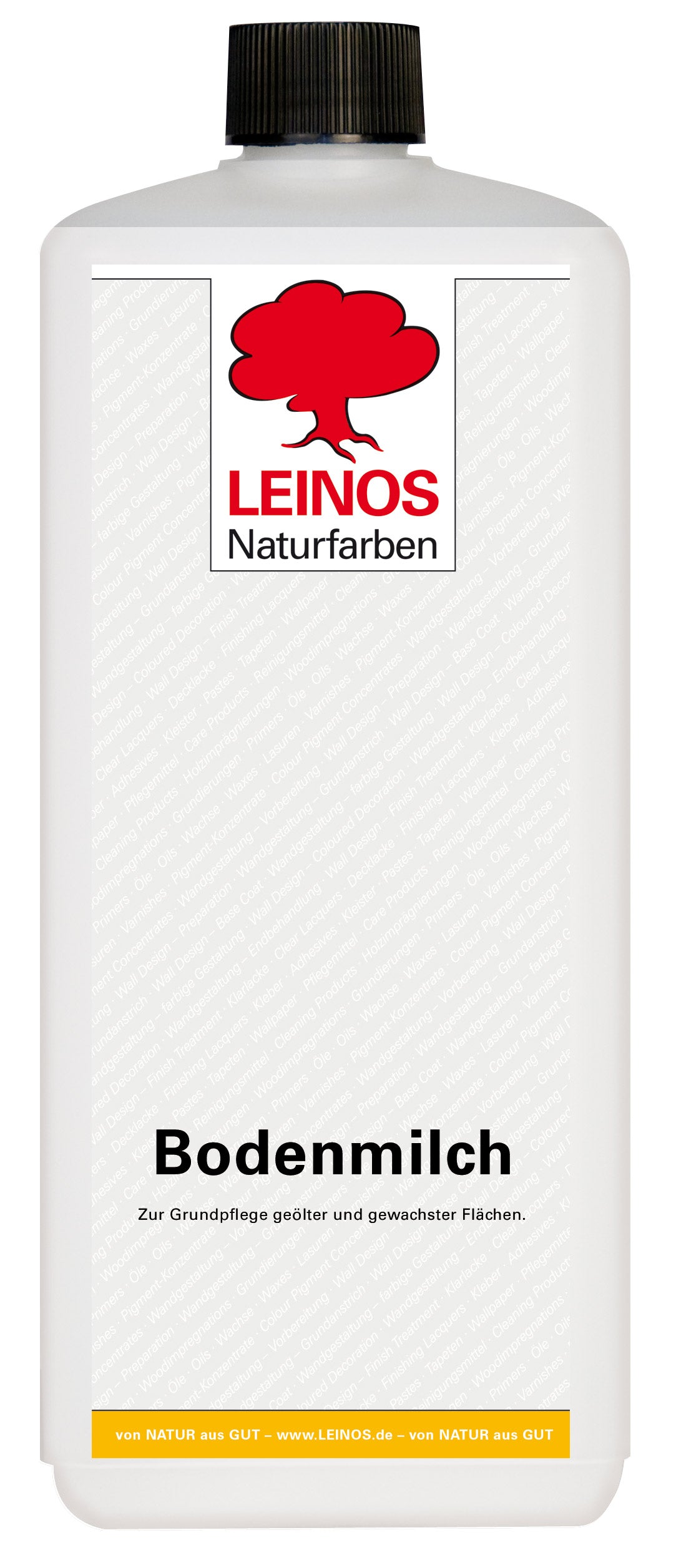 LEINOS 920 Bodenmilch 1 Liter | Pflegemittel für geölte, gewachste und lackierte Fußböden | Holz, Kork und Linoleum | ergibt seidenglänzende Oberfläche