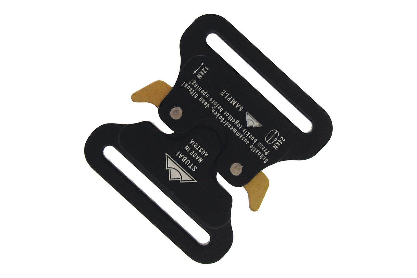 STUBAI Gurtschnalle bis 45 mm | vergütetem Aluminium mit schwarzer Eloxierung | CLAW FIX FLEX | verhindert Öffnen unter Last | Profiqualität Made in Austria