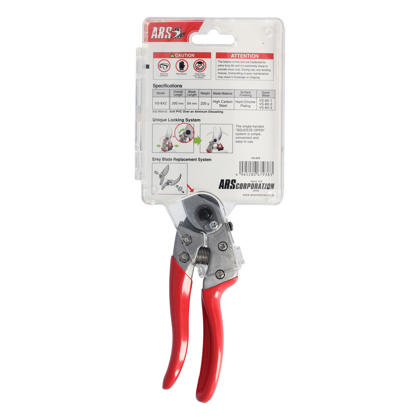 Cut360 Profi-Gartenschere für Astdurchmesser bis Ø 22 mm, Kleine Gartenschere perfekt ausbalanciert inkl. Einhandverriegelung