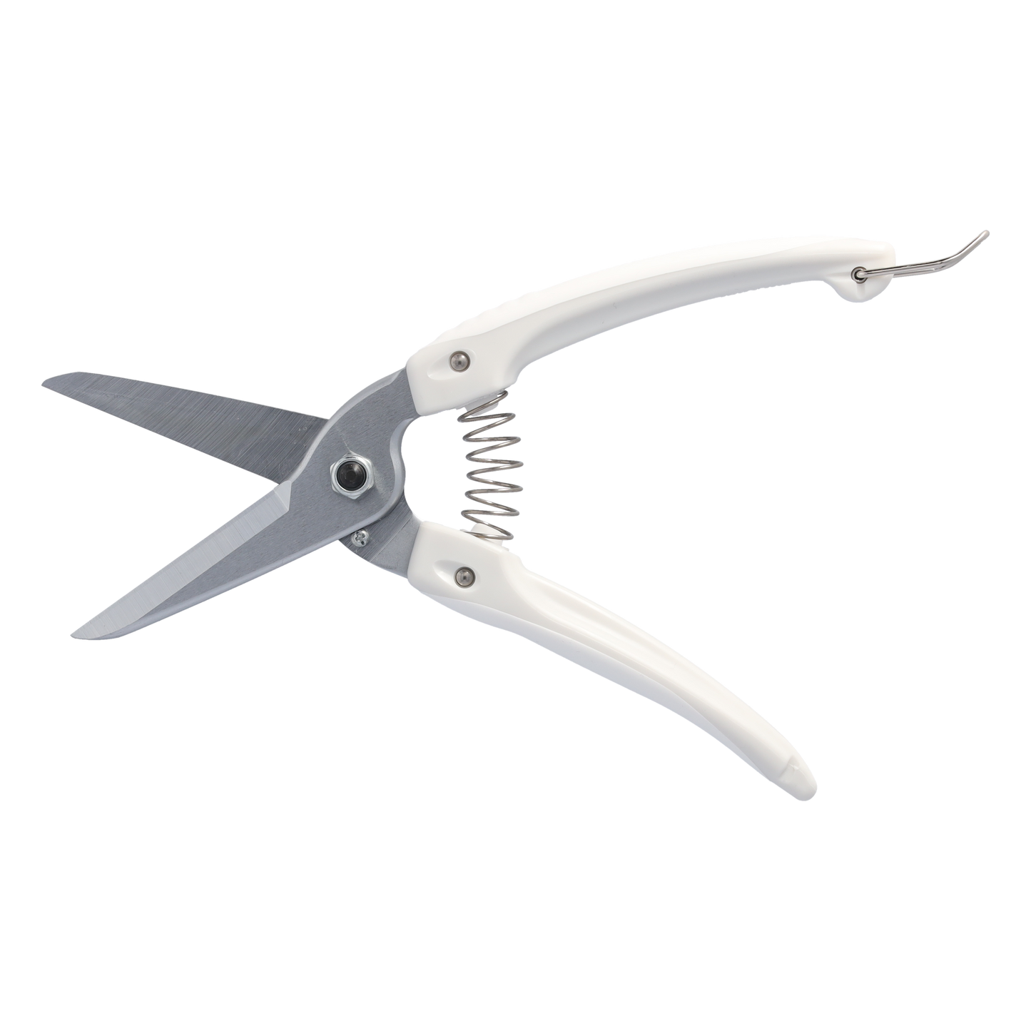 Cut360 weiße Universalschere für den Garten sowie für Plastik, Leder, Vinyl, Kabel und Gummi, Kleine Gartenschere, perfekt ausbalanciert
