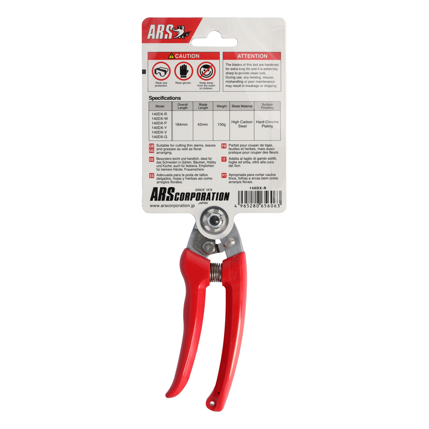 ARS Gartenschere 140DX-R rot