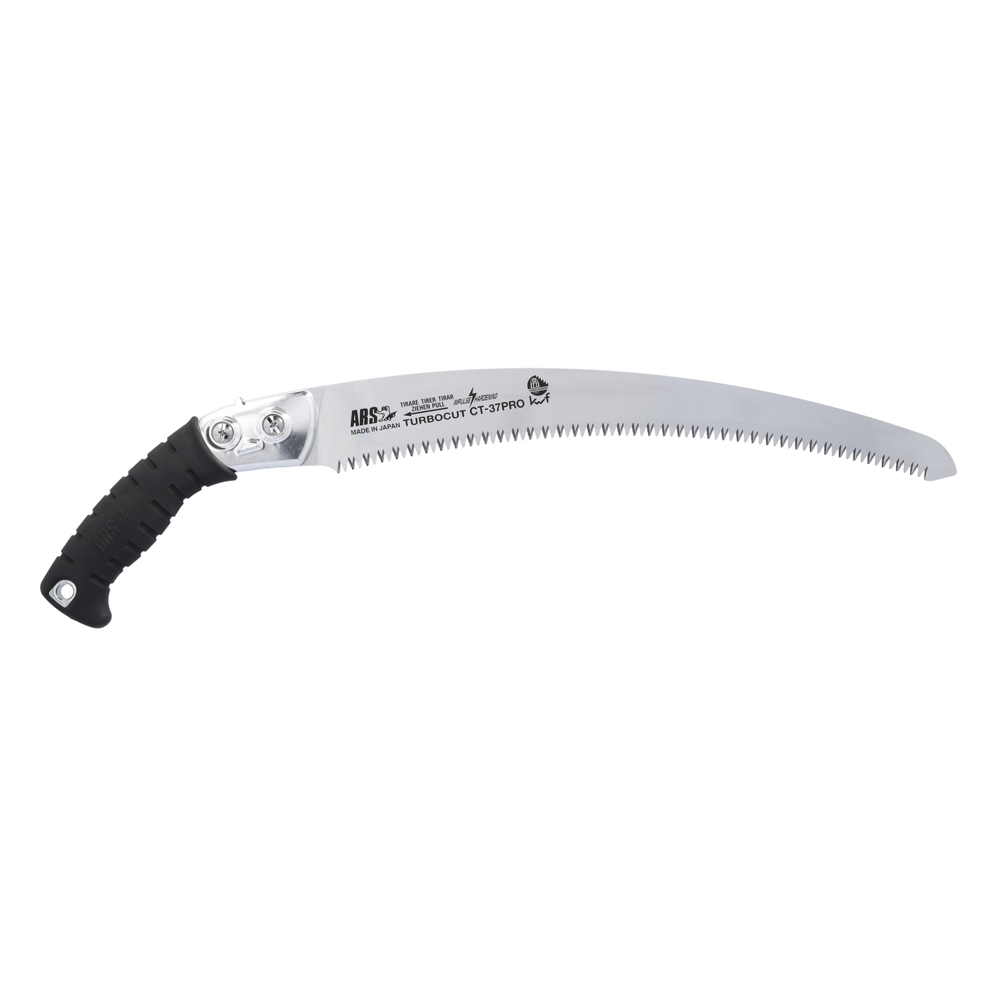 ARS-Handsäge CT-37PRO Zahnweite 4,5mm | 37 cm gebogenes Blatt mit Köcher" | Gesamtlänge: 600 mm | Gewicht: 335 g | Turbocut