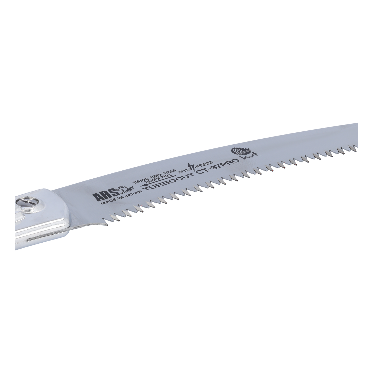 ARS-Handsäge CT-37PRO Zahnweite 4,5mm | 37 cm gebogenes Blatt mit Köcher" | Gesamtlänge: 600 mm | Gewicht: 335 g | Turbocut