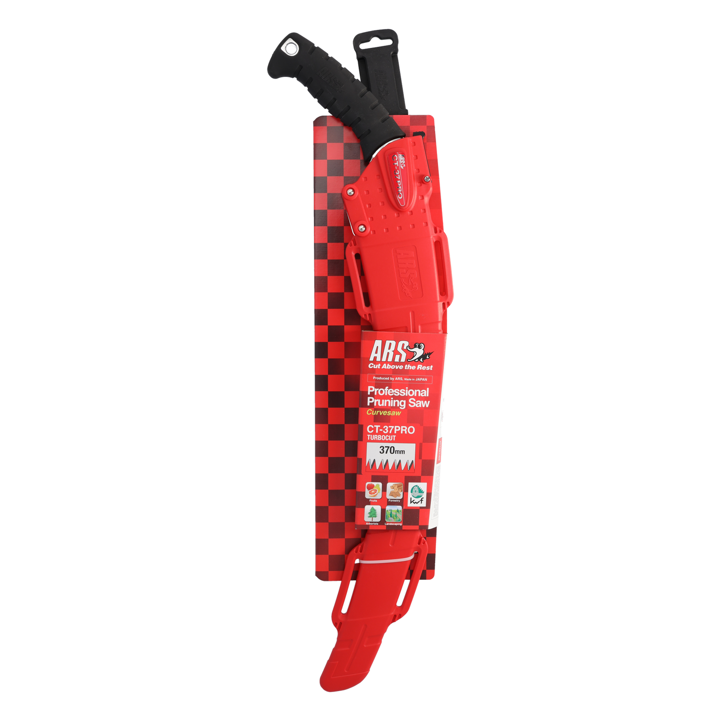 ARS-Handsäge CT-37PRO Zahnweite 4,5mm | 37 cm gebogenes Blatt mit Köcher" | Gesamtlänge: 600 mm | Gewicht: 335 g | Turbocut