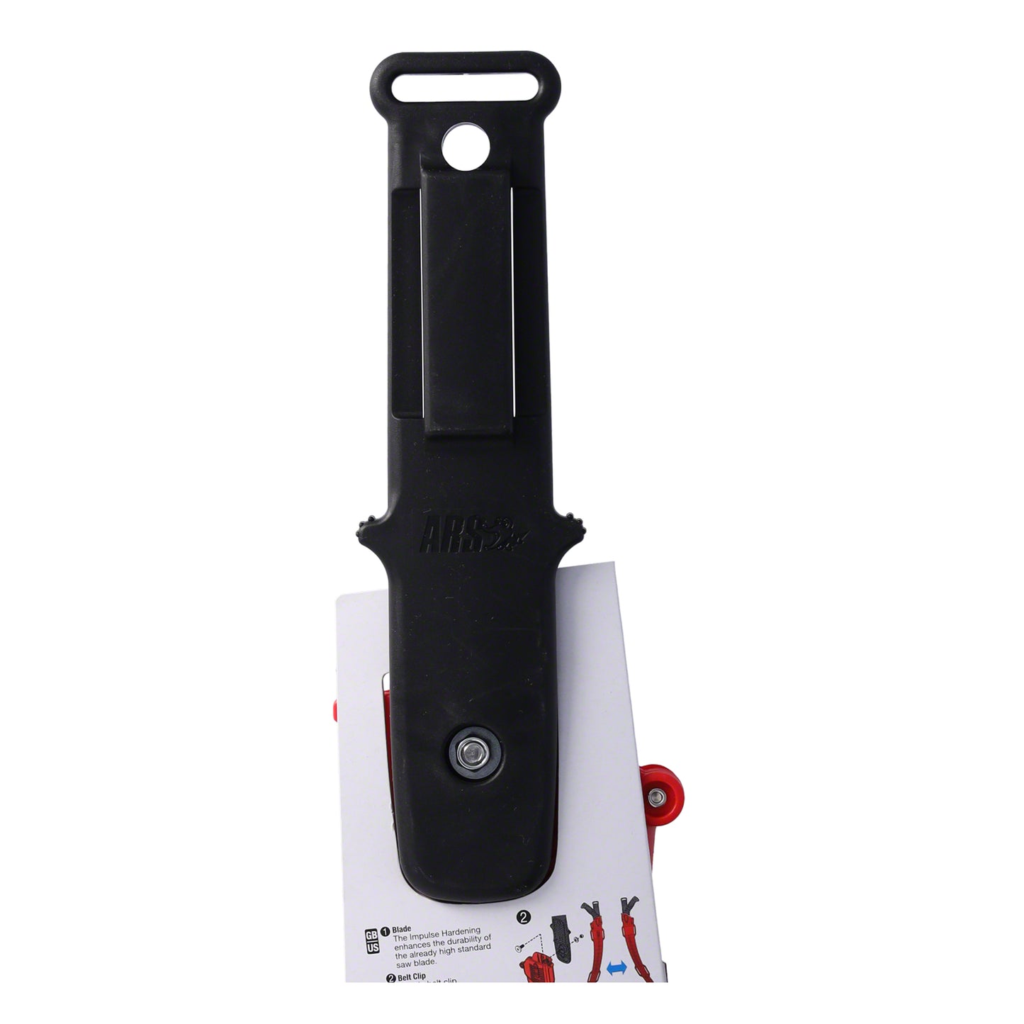 ARS-Handsäge CT-32E Ergonomic – 320 mm Sägeblatt, gummierter Griff, impulsgehärtet & hartverchromt für langlebige Schnitte in mittelhartem Holz, Kunststoffköcher mit wechselbarer Gürtelschlaufe, 260 g