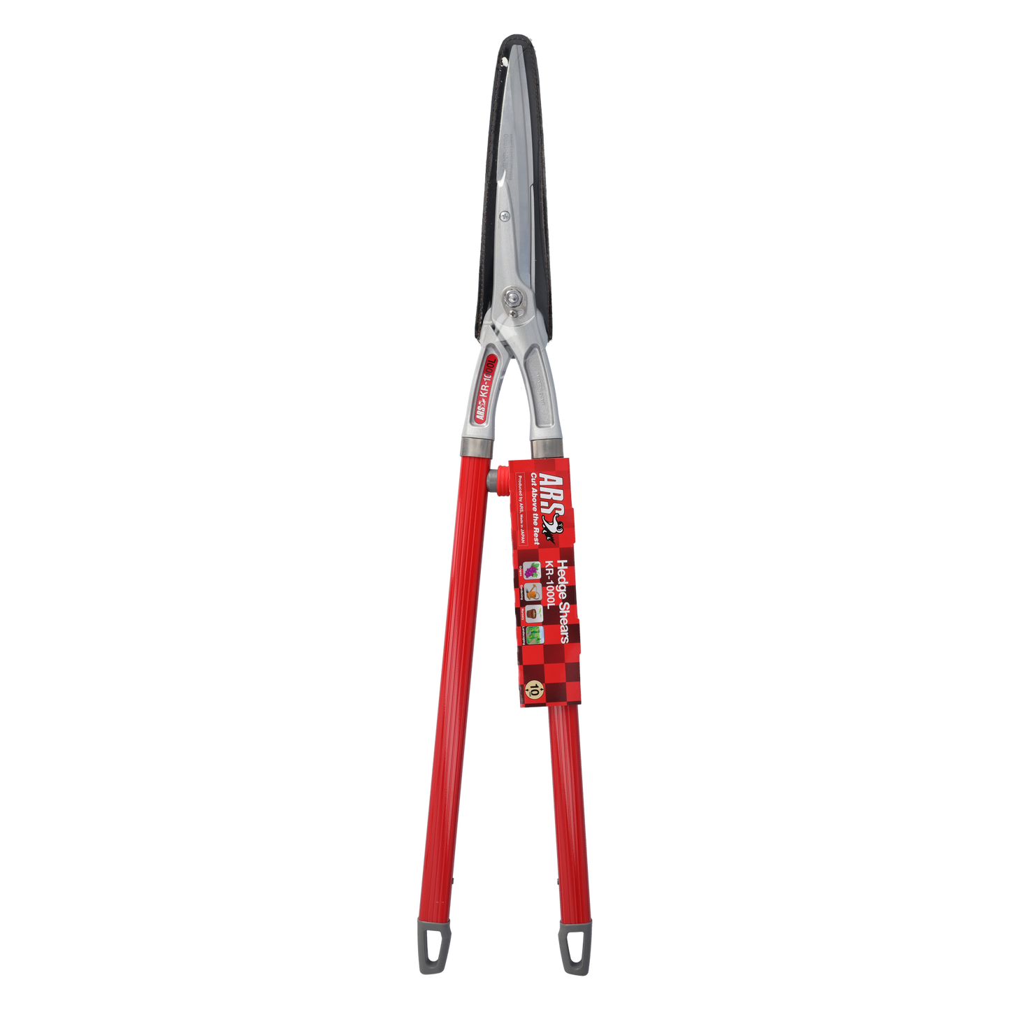 ARS Heckenschere, Weinlaubschere 750 mm mit 180 mm Klingenlänge, 840 g, manuelle Handheckenschere zum präzisen Schneiden von Geäst