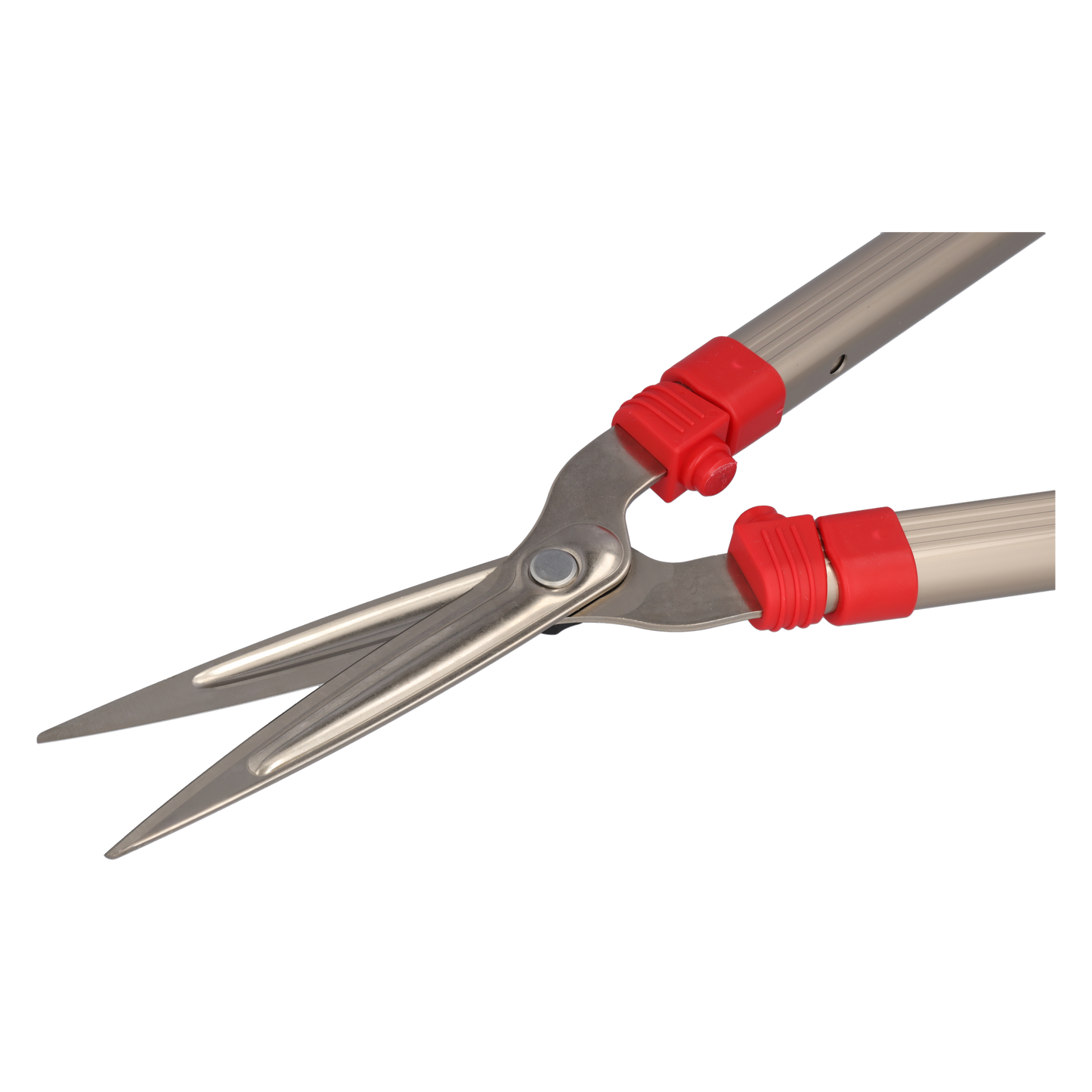 ARS-Hecken-/Hopfen/Weinlaubschere K-900Z, Teleskop (Blattlänge 16 cm, Länge 72 - 105 cm) Superleichte Teleskop-Heckenschere mit Hartstahl-Schermesser