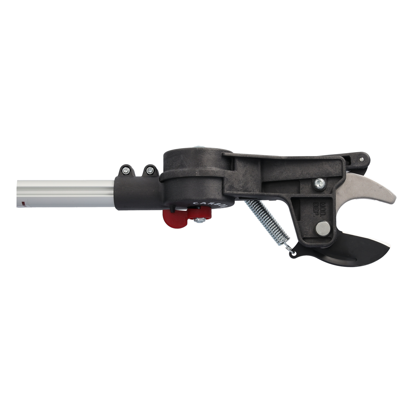 HE-4 HELIUM Teleskop-Baumschere von 2,36 m bis 4,00 m ausziehbar | nur 1660 Gramm |  winkelverstellbaren Schneidköpfe durchtrennen Äste bis 35 mm Durchmesser