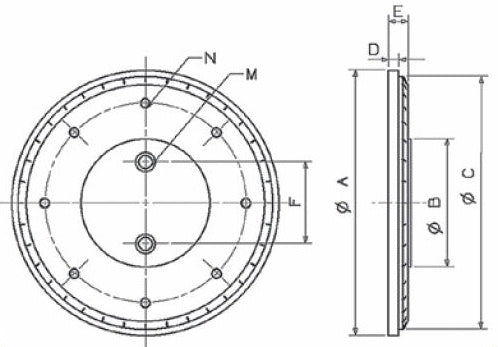 DREHTELLER FÜR SCHRAUBSTOCK MIT FÜHRUNG VIERECKIG 100 MM