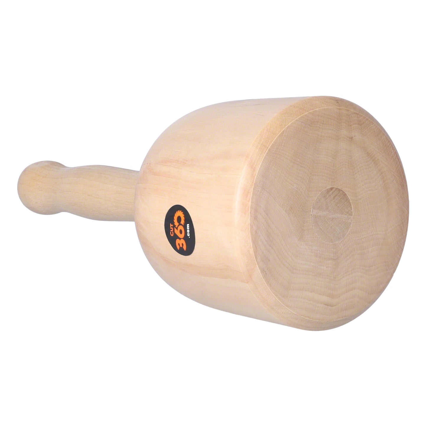 Cut360 Bildhauerklüpfel | Glockenform | 110 mm | Länge: 260 mm | Gewicht: 745 g | Weißbuche gedrechselt | Holzhammer für Schnitzarbeiten | Schnitzhammer & Klopfwerkzeug vereint zum Künstlerwerkzeug
