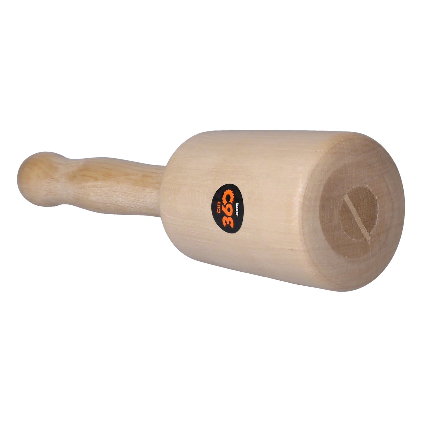 Cut360 Bildhauerklüpfel | konisch | 80 mm | Länge: 260 mm | Gewicht: 455 g | Weißbuche gedrechselt | Holzhammer für Schnitzarbeiten | Schnitzhammer & Klopfwerkzeug vereint zum Künstlerwerkzeug