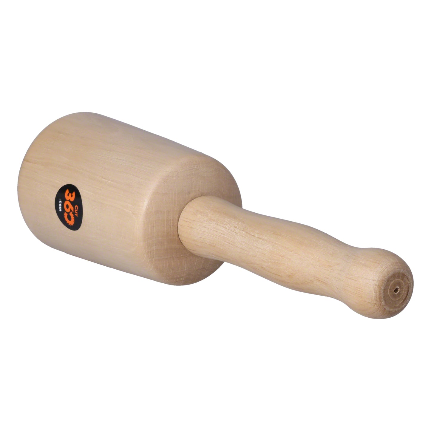 Cut360 Bildhauerklüpfel | konisch | 80 mm | Länge: 260 mm | Gewicht: 455 g | Weißbuche gedrechselt | Holzhammer für Schnitzarbeiten | Schnitzhammer & Klopfwerkzeug vereint zum Künstlerwerkzeug