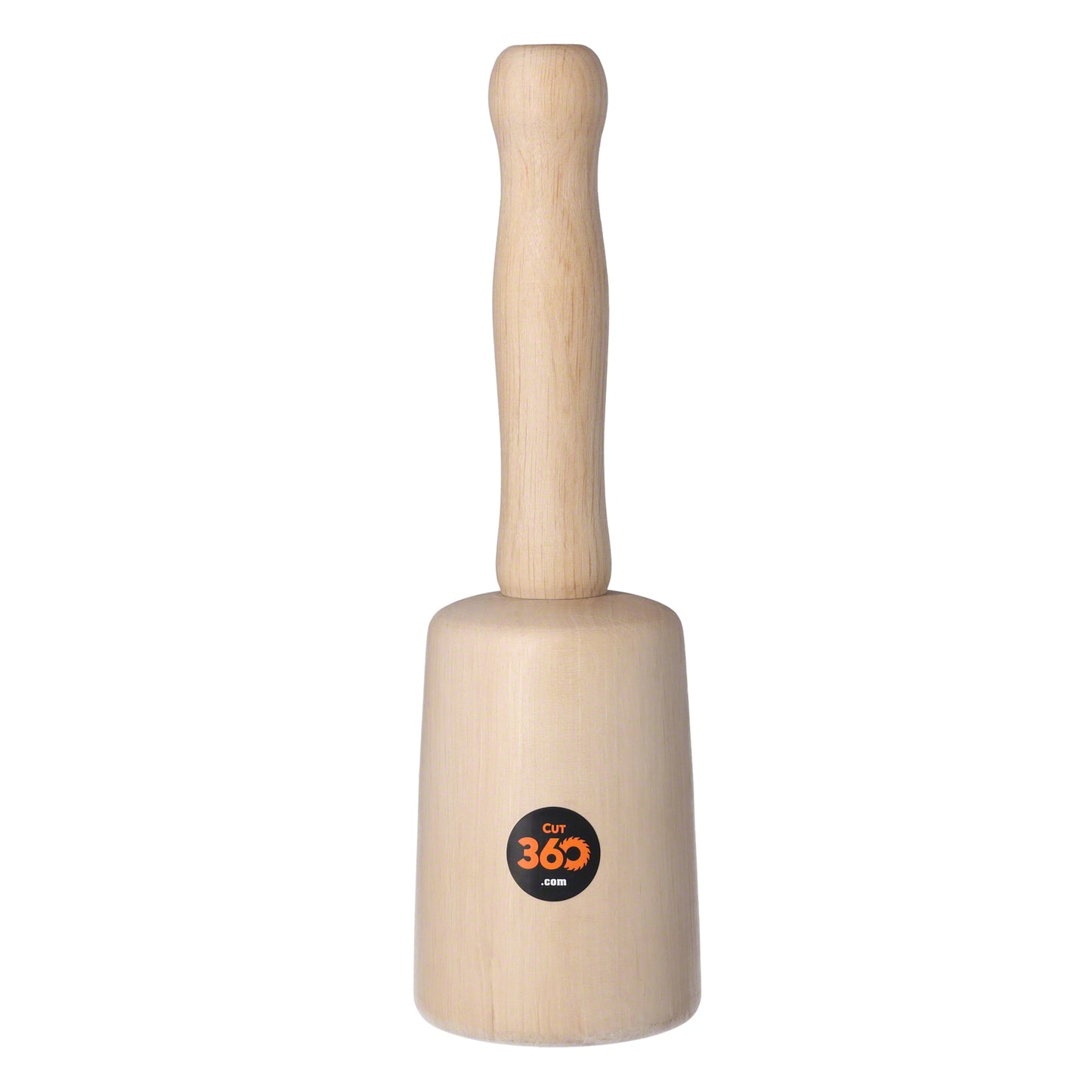 Cut360 Bildhauerklüpfel | konisch | 80 mm | Länge: 260 mm | Gewicht: 455 g | Weißbuche gedrechselt | Holzhammer für Schnitzarbeiten | Schnitzhammer & Klopfwerkzeug vereint zum Künstlerwerkzeug