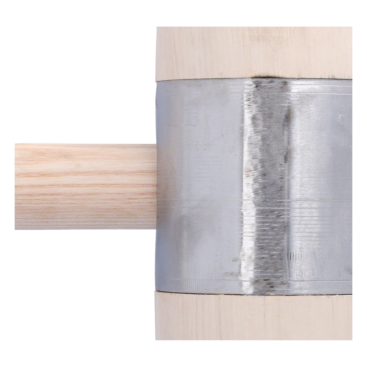Exzellent gefertigter Holzhammer mit Hammerkopf aus Weißbuche und aufgepresstem Metallmantel 60x160mm/für Spengler, Schlosser-Klempner Dachdecker