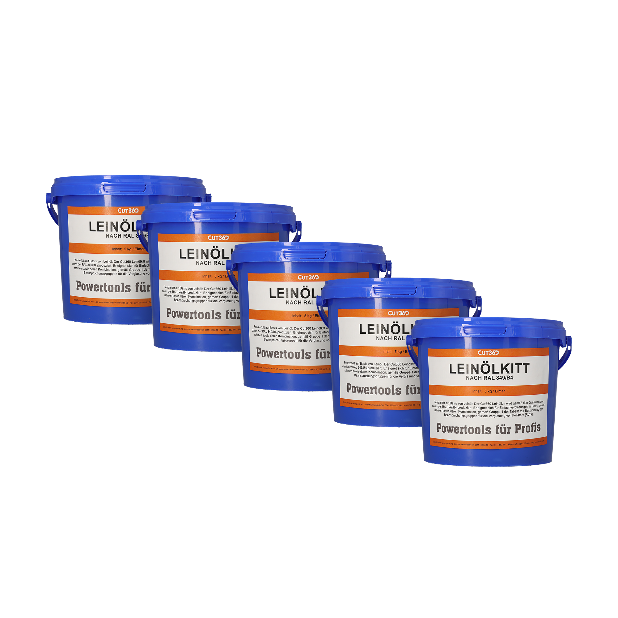 Cut360 Leinölkitt 2 Kg - Traditioneller Fensterkitt Für Holz- & Metallrahmen, Wetterfest & Elastisch