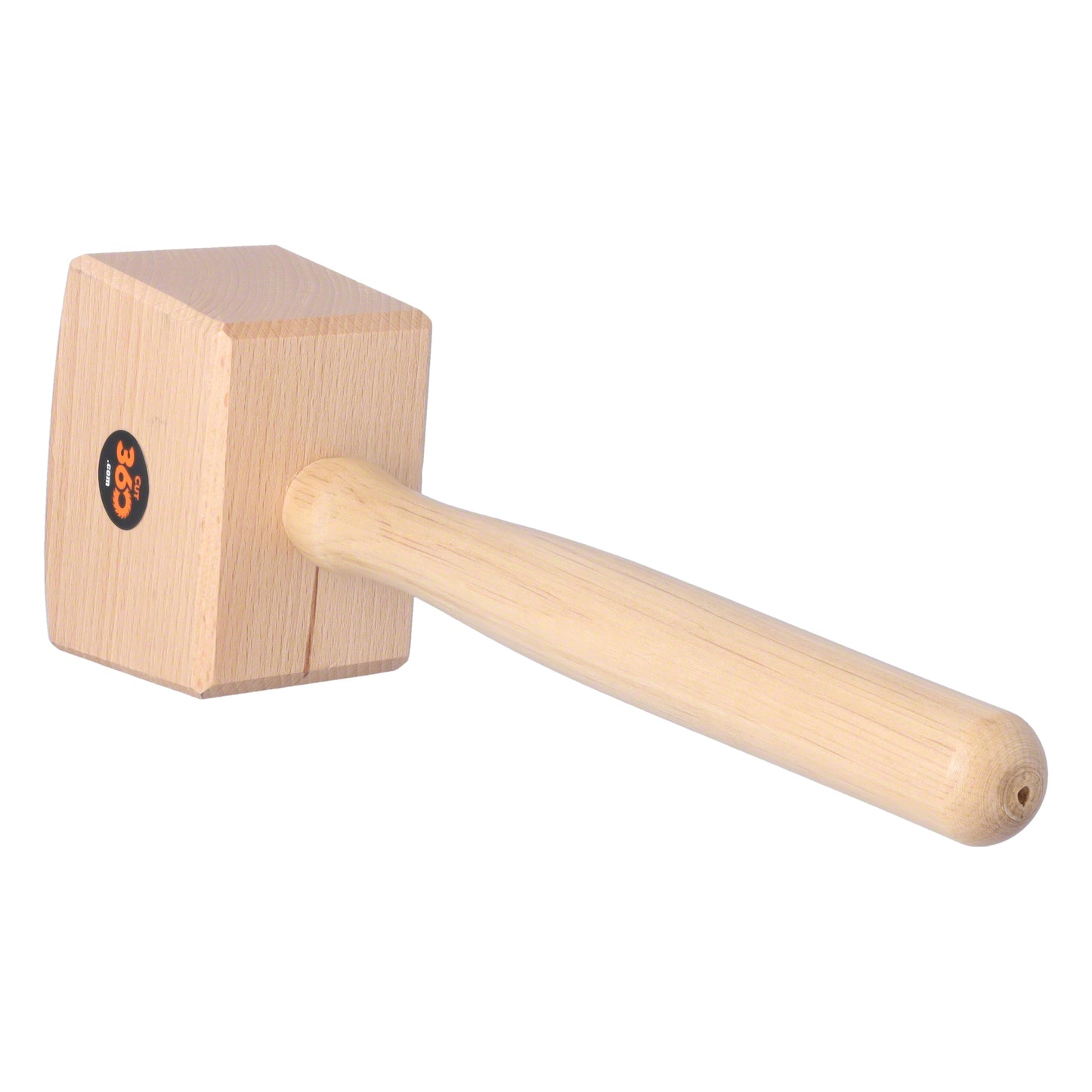 Cut360 Schreinerklüpfel Rotbuchenholz mit Eschestiel | 65 x 100 x 80 mm | 450 g | Holzhammer für Tischler- u. Zimmerhandwerk | Schnitzhammer und Klopfwerkzeug vereint für präzise Ergebnisse