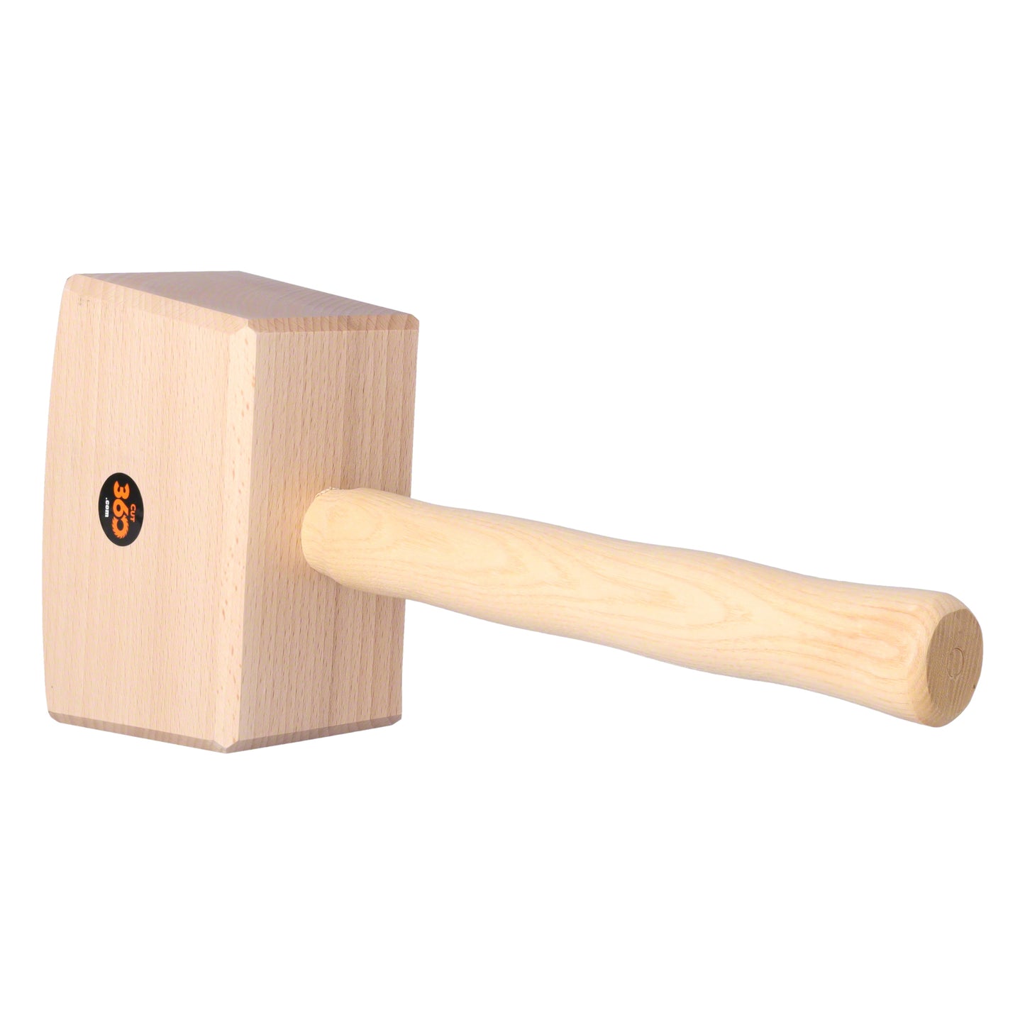 Cut360 Schreinerklüpfel Rotbuchenholz mit Eschestiel | 80 x 160 x 110 mm | 1050 g | Holzhammer für Tischler- u. Zimmerhandwerk | Schnitzhammer und Klopfwerkzeug vereint für präzise Ergebnisse
