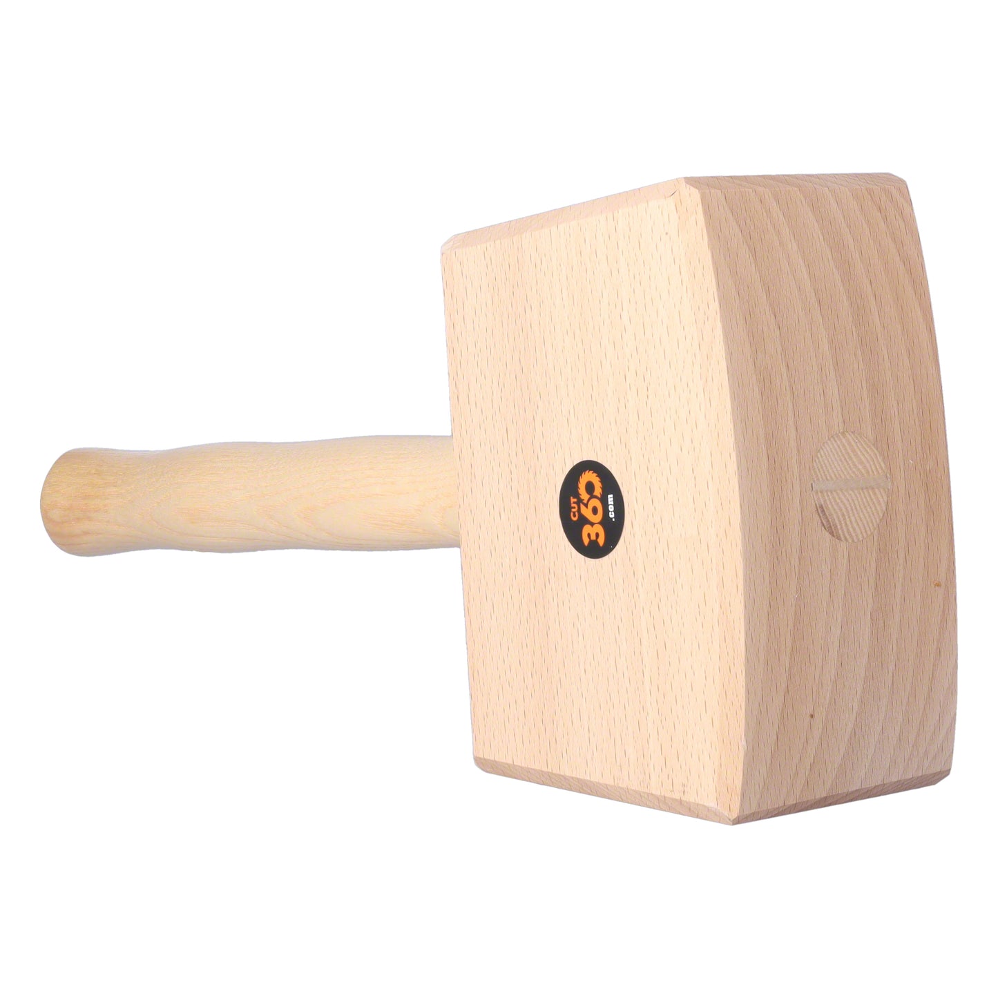 Cut360 Schreinerklüpfel Rotbuchenholz mit Eschestiel | 80 x 160 x 110 mm | 1050 g | Holzhammer für Tischler- u. Zimmerhandwerk | Schnitzhammer und Klopfwerkzeug vereint für präzise Ergebnisse