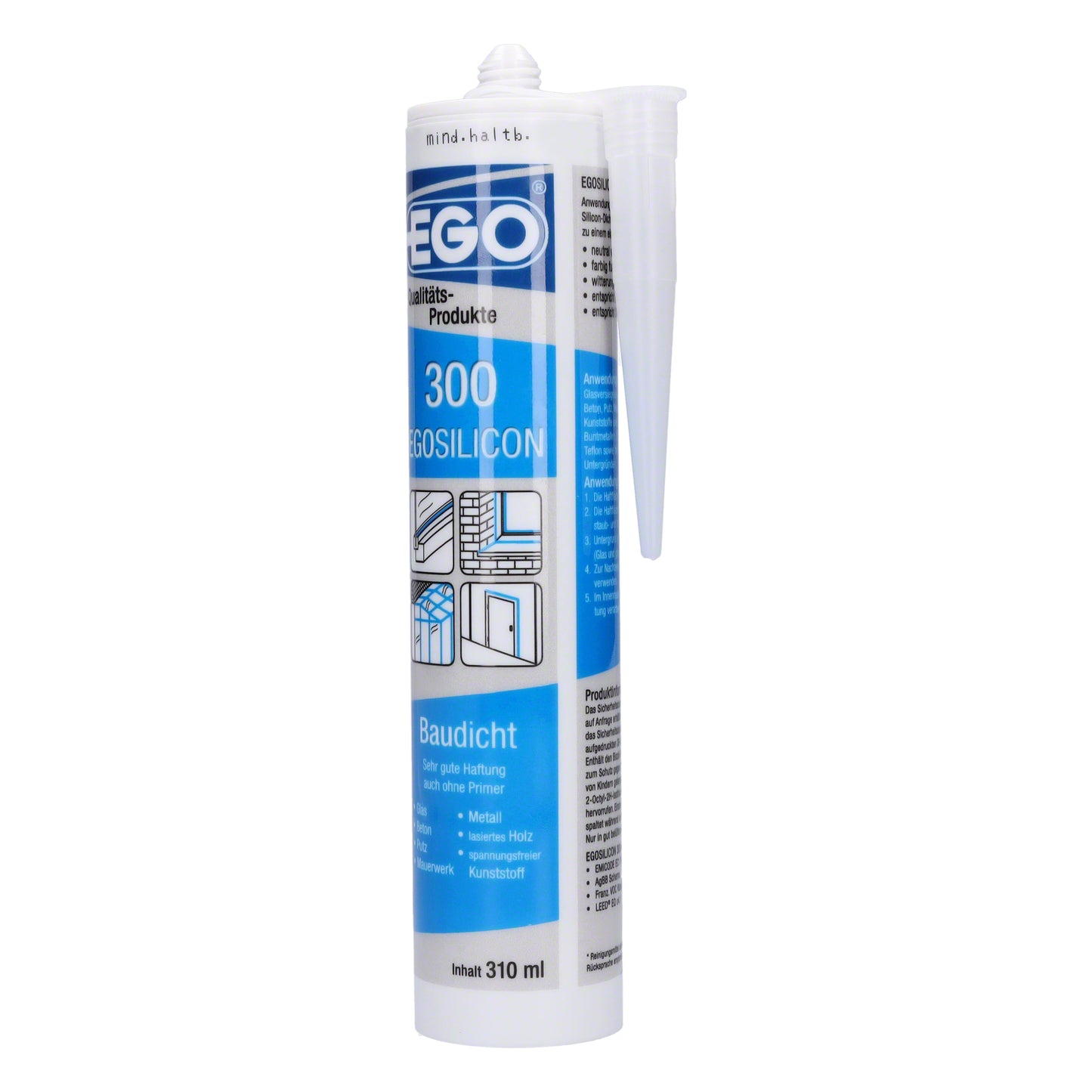 EGOSILICON 300 1K-Dichtstoff, 310ml, weiß