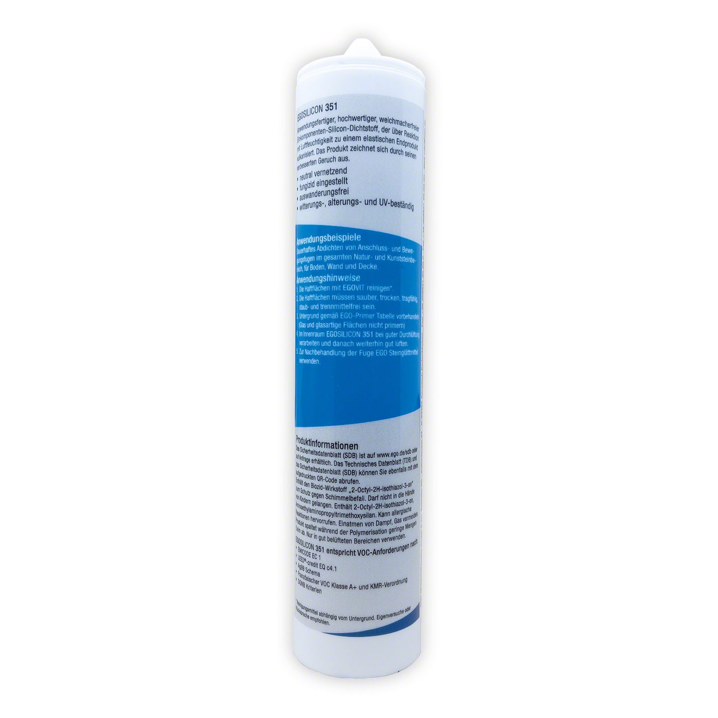 EGOSILICON 351| 310 ml |Jasmin | Silikon-Dichtstoff für den Natursteinbereich | haftstarker, natursteinverträglicher, anwendungsfertiger 1K-Silikon-Dichtstoff zur dauerhaften, hochwertigen Abdichtung