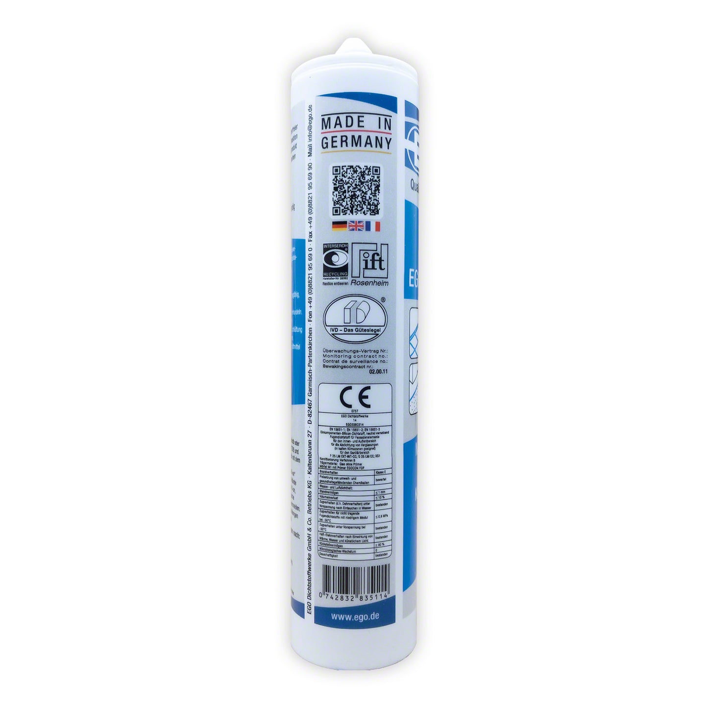 EGOSILICON 351| 310 ml |Jasmin | Silikon-Dichtstoff für den Natursteinbereich | haftstarker, natursteinverträglicher, anwendungsfertiger 1K-Silikon-Dichtstoff zur dauerhaften, hochwertigen Abdichtung