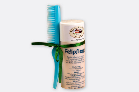 Fellpflege-Shampoo mit Fellbürste