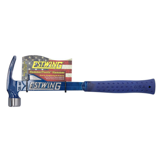 ESTWING Klauenhammer mit Hebeclip, Vinylgriff, Kopfgewicht 670g, Durchmesser 32 mm, Länge 405 mm, Gesamtgewicht 1010g | glatte Bahn