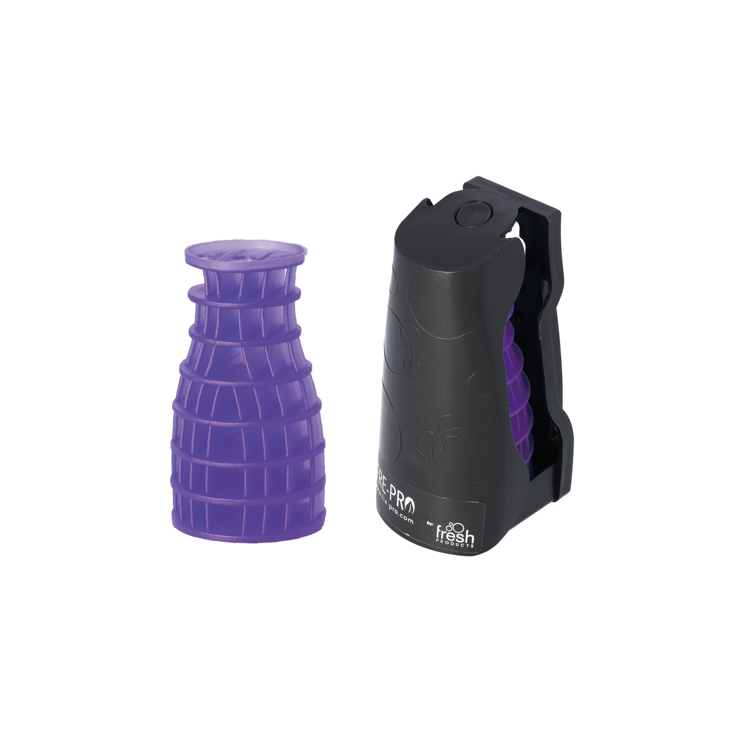Cut360 Eco Air 2.0 Raumduft Fabulous Lavender mit schwarzer Halterung für große Räume, 30 Tage Frischewirkung, Lufterfrischer im formschönen Design, geräuschlos ohne sprayen