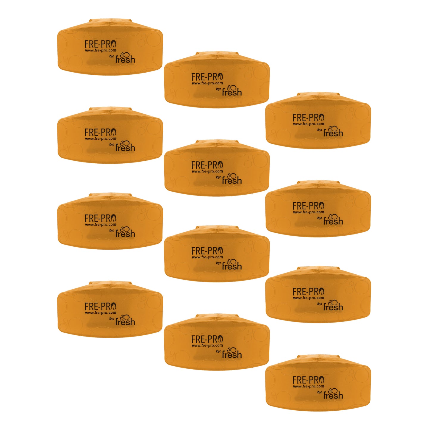 Cut360 Bowl Clip Raumduft, 12 Stk, nachhaltiger und langanhaltender Lufterfrischer Mango mit Hygienefunktion, stillvoller Duft