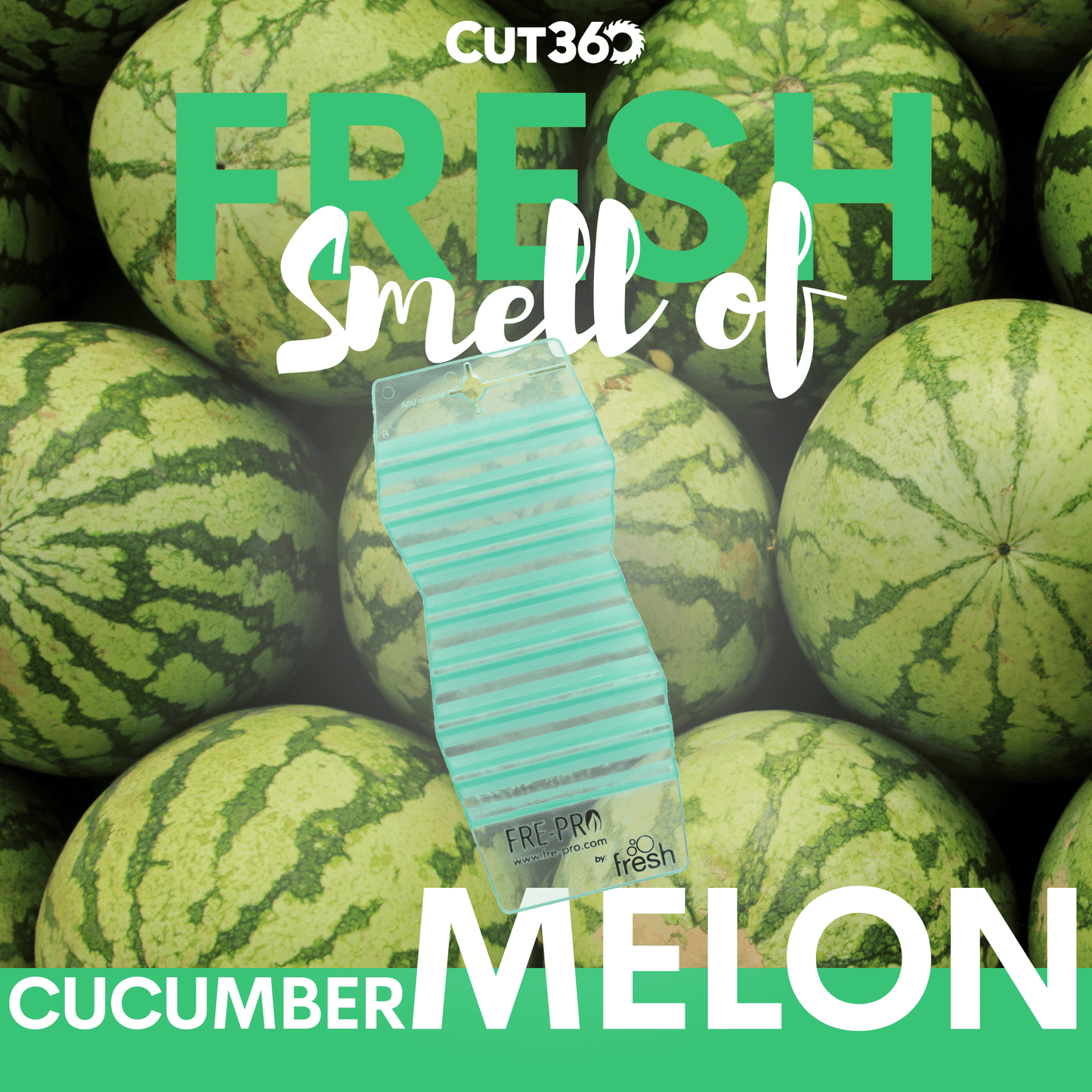 Cut360 Fresh Hang Tag Raumduft, 1 Stk, nachhaltiger und langanhaltender Lufterfrischer Cucumber Melon praktischer und intensiver Raumerfrischer