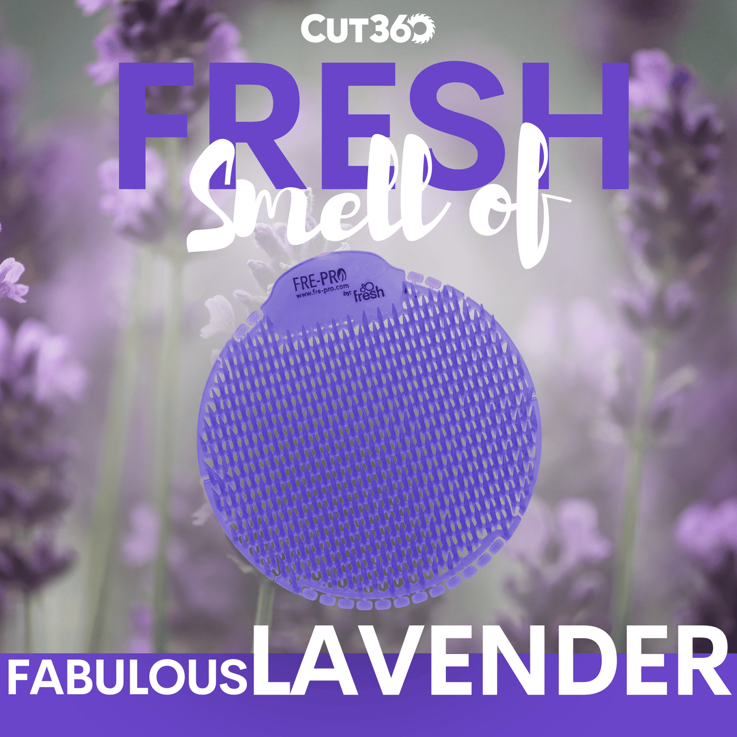 Cut360 Fresh Slant der WC Duft für Pissoir, nachhaltiger und langanhaltender Toiletten-Duft mit verbessertem Spritzschutz, runder Urinaleinsatz