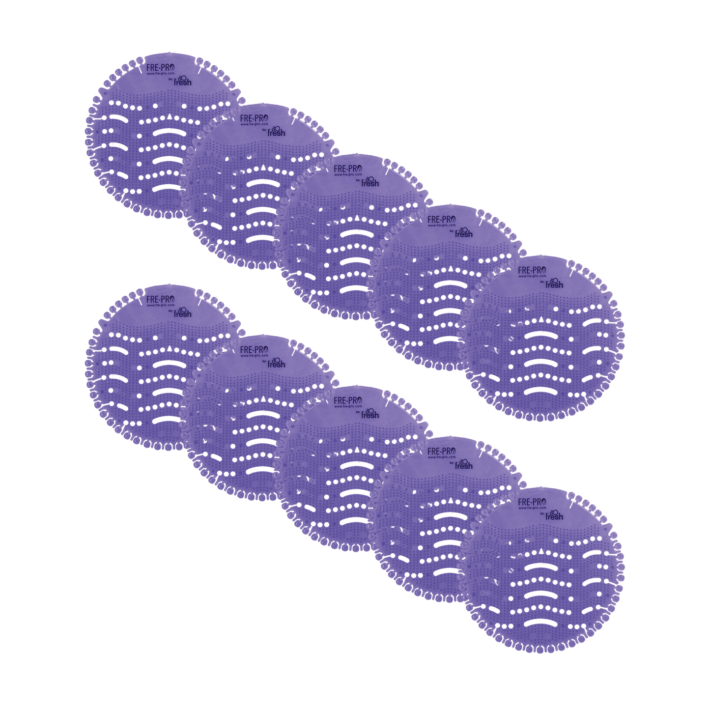 Cut360 Fresh Wave 2.0 der WC Duft für Pissoir, 10 Stk, nachhaltiger und langanhaltender Toiletten-Duft Fabulous Lavender mit reinigender Wirkung und Hygienefunktion, stillvoller Urinaleinsatz