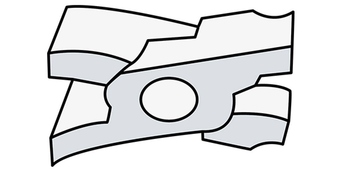 Falzzange R8, 45° gebogen, 280 mm – mit aufgeschweißtem Radius 8 mm, KTL-beschichtet, rot kunststoffbeschichtet, für Zink, Alu & Kupferblech – Spenglerwerkzeug 282159