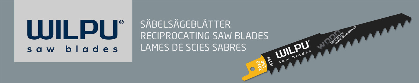 WILPU Säbelsägeblätter 150x19x0,9mm Bi-Metall Sägeblätter Säbelsäge, 18TPI für Metall zum Stahlschneiden, Zubehör für Säbelsäge 20 Stück