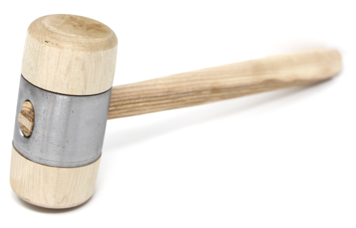 Exzellent gefertigter Holzhammer mit Hammerkopf aus Weißbuche und aufgepresstem Metallmantel 50x160mm/für Spengler, Schlosser-Klempner Dachdecker