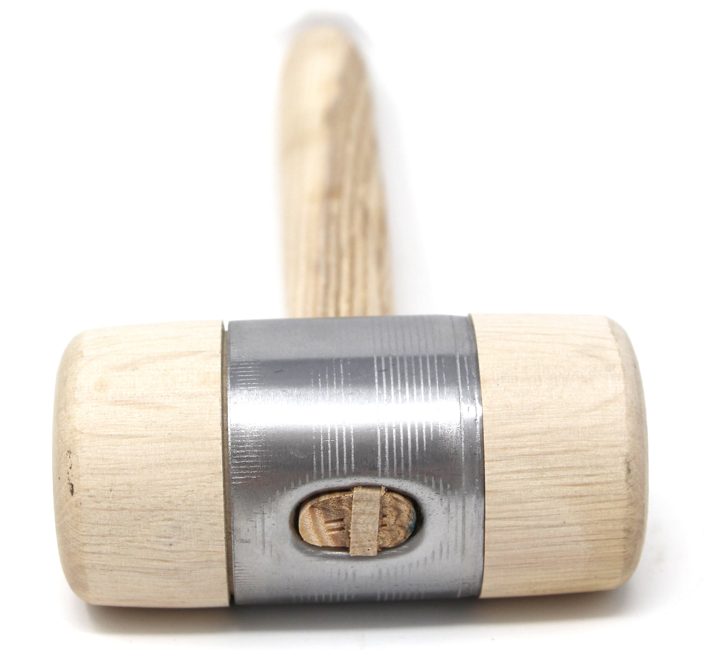 Exzellent gefertigter Holzhammer mit Hammerkopf aus Weißbuche und aufgepresstem Metallmantel 50x160mm/für Spengler, Schlosser-Klempner Dachdecker